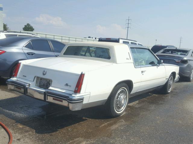 1G6AL5780EE606612 - 1984 CADILLAC ELDORADO WHITE photo 4