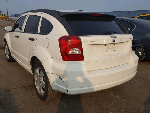 1B3HB48BX8D548989 - 2008 DODGE CALIBER SX WHITE photo 3