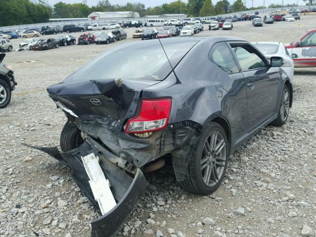 JTKJF5C76C3034254 - 2012 TOYOTA SCION TC GRAY photo 4