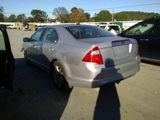 3FAHP0JA9CR425278 - 2012 FORD FUSION SEL SILVER photo 3