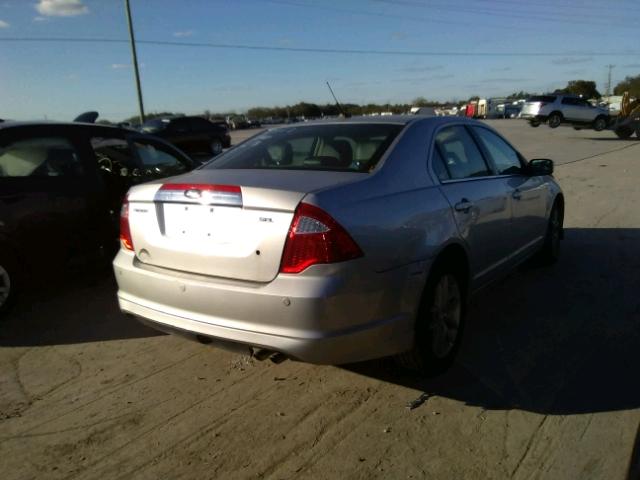 3FAHP0JA9CR425278 - 2012 FORD FUSION SEL SILVER photo 4