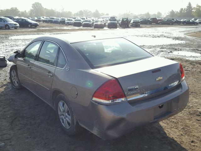 2G1WB58K069309739 - 2006 CHEVROLET IMPALA LS TAN photo 3