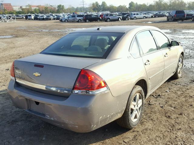 2G1WB58K069309739 - 2006 CHEVROLET IMPALA LS TAN photo 4