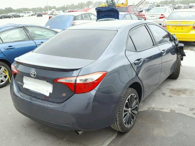 2T1BURHEXGC577085 - 2016 TOYOTA COROLLA GRAY photo 4