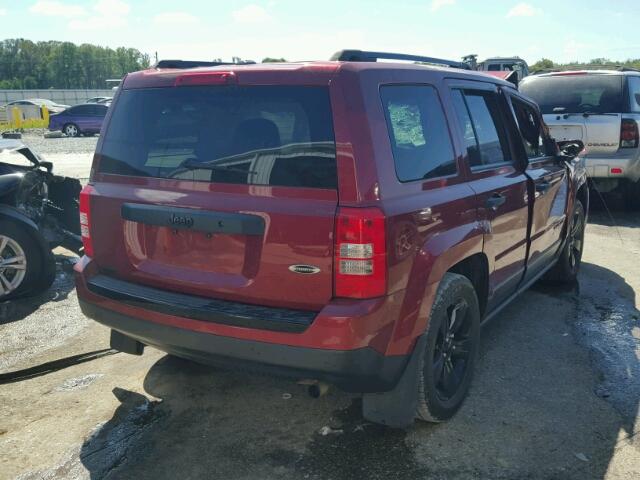 1C4NJPBA5FD398955 - 2015 JEEP PATRIOT SP RED photo 4