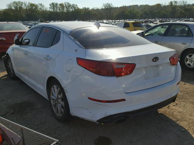 5XXGM4A77EG345361 - 2014 KIA OPTIMA LX WHITE photo 3