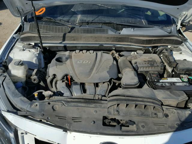 5XXGM4A77EG345361 - 2014 KIA OPTIMA LX WHITE photo 7