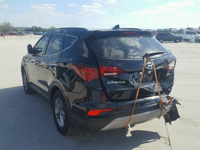 5XYZU3LB7HG464225 - 2017 HYUNDAI SANTA FE S 黑色 照片 3