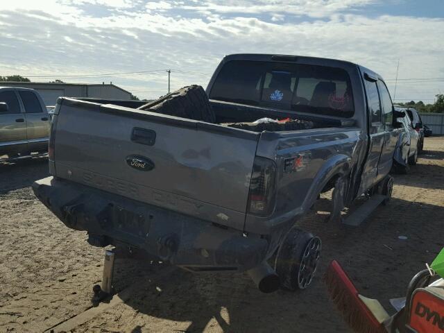 1FT7W2BT6BEB98699 - 2011 FORD F250 SUPER GRAY photo 4