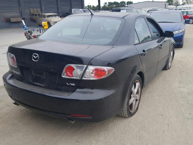 1YVHP80DX65M62538 - 2006 MAZDA 6 S BLACK photo 4