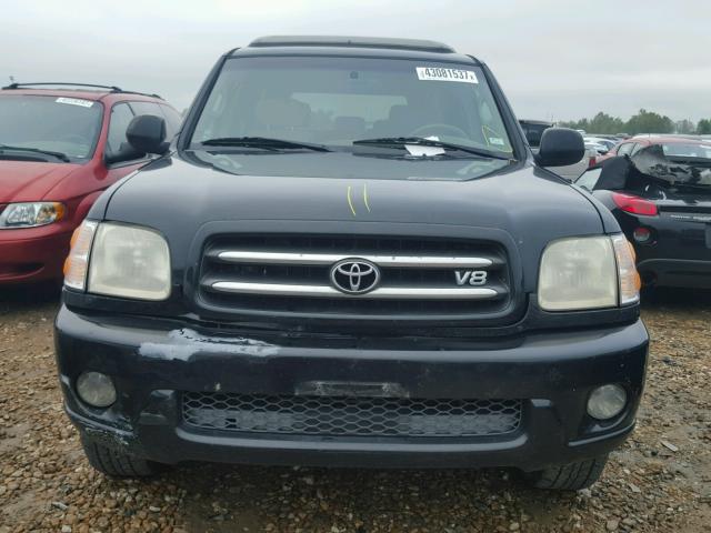 5TDBT48A41S009965 - 2001 TOYOTA SEQUOIA LI BLACK photo 7