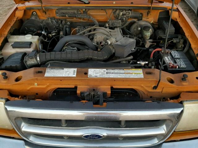 1FTYR10V4YPA83963 - 2000 FORD RANGER ORANGE photo 7