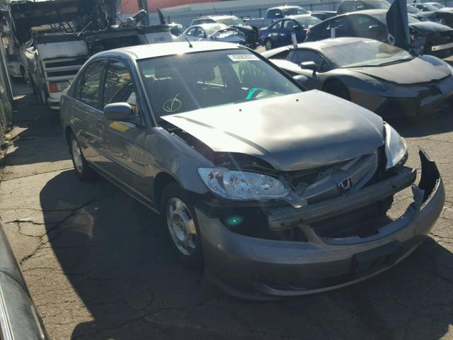 JHMES96625S016405 - 2005 HONDA CIVIC HYBR GRAY photo 1