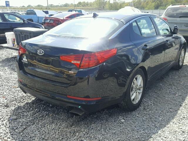 KNAGM4A79B5073022 - 2011 KIA OPTIMA LX BLACK photo 4