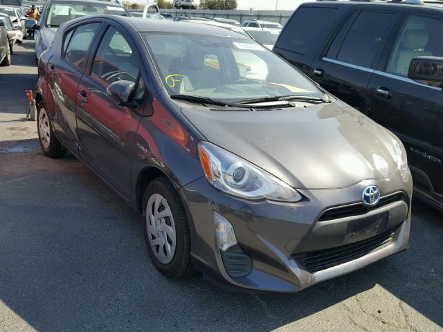 JTDKDTB39G1139084 - 2016 TOYOTA PRIUS C GRAY photo 1