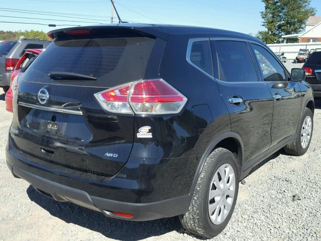 KNMAT2MV7FP546954 - 2015 NISSAN ROGUE S BLACK photo 4