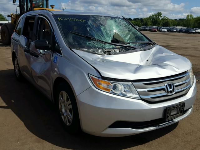 5FNRL5H21CB039249 - 2012 HONDA ODYSSEY LX SILVER photo 1