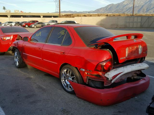 3N1AB51D85L450764 - 2005 NISSAN SENTRA SE- RED photo 3