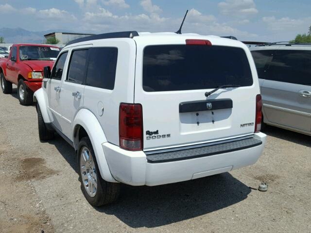 1D4PT4GKXBW601813 - 2011 DODGE NITRO HEAT WHITE photo 3