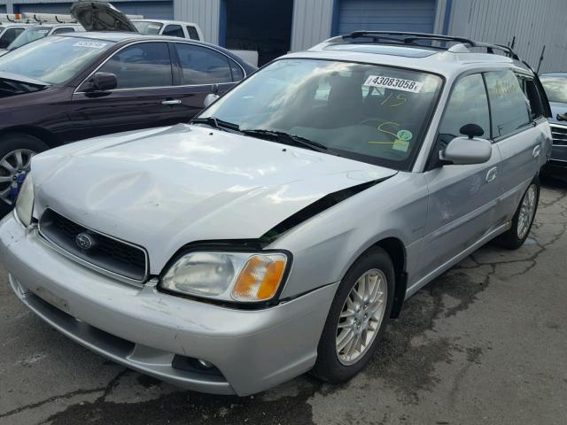 4S3BH625747301424 - 2004 SUBARU LEGACY L S SILVER photo 2