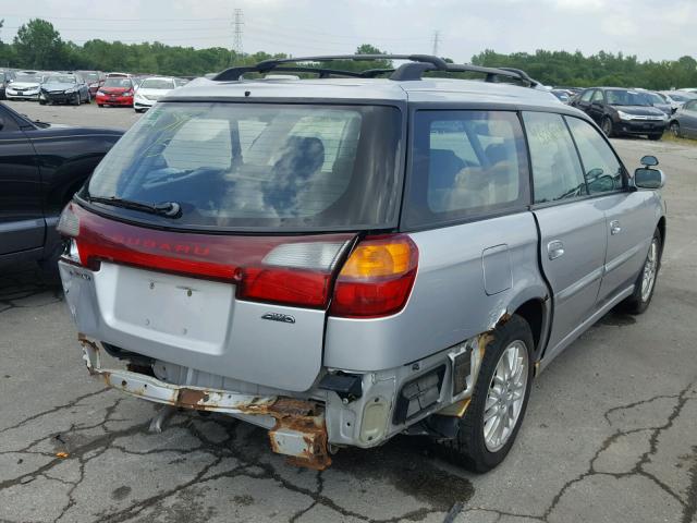 4S3BH625747301424 - 2004 SUBARU LEGACY L S SILVER photo 4