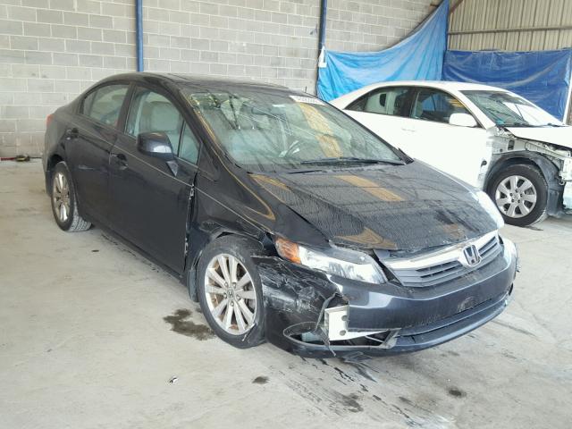 2HGFB2F98CH516470 - 2012 HONDA CIVIC EXL 黑色 照片 1