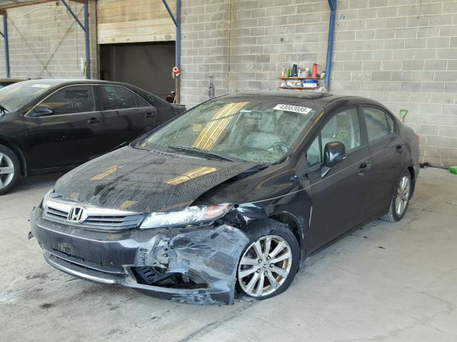 2HGFB2F98CH516470 - 2012 HONDA CIVIC EXL 黑色 照片 2