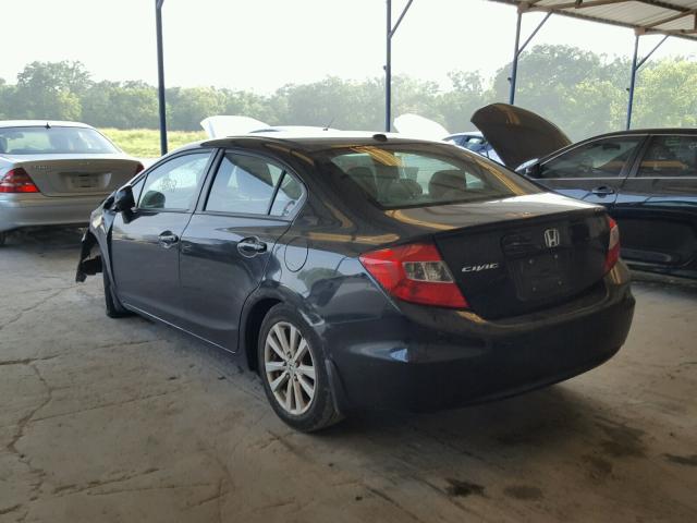2HGFB2F98CH516470 - 2012 HONDA CIVIC EXL 黑色 照片 3