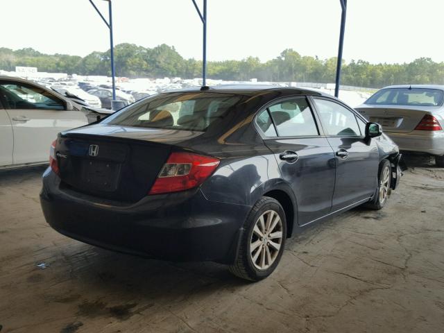 2HGFB2F98CH516470 - 2012 HONDA CIVIC EXL 黑色 照片 4