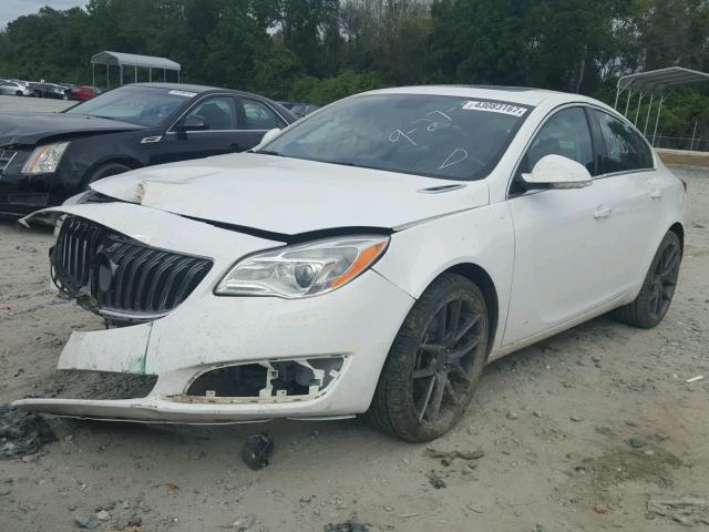 2G4GV5EK0F9256964 - 2015 BUICK REGAL WHITE photo 2