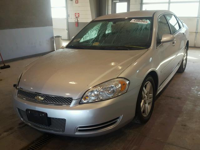 2G1WB5E31D1176675 - 2013 CHEVROLET IMPALA LT SILVER photo 2