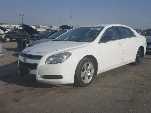 1G1ZA5EBXAF177450 - 2010 CHEVROLET MALIBU LS WHITE photo 2