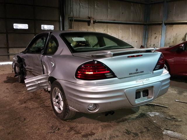 1G2NE12F42C248417 - 2002 PONTIAC GRAND AM S SILVER photo 3
