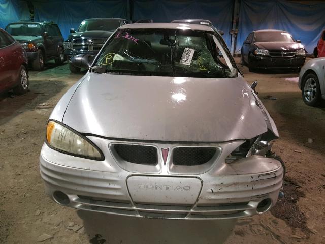1G2NE12F42C248417 - 2002 PONTIAC GRAND AM S SILVER photo 9
