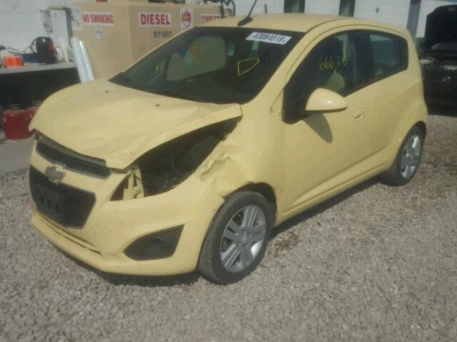 KL8CB6S92DC531591 - 2013 CHEVROLET SPARK LS YELLOW photo 2