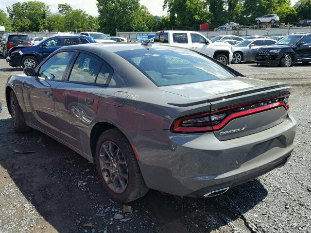 2C3CDXJG2JH291673 - 2018 DODGE CHARGER GT GRAY photo 3