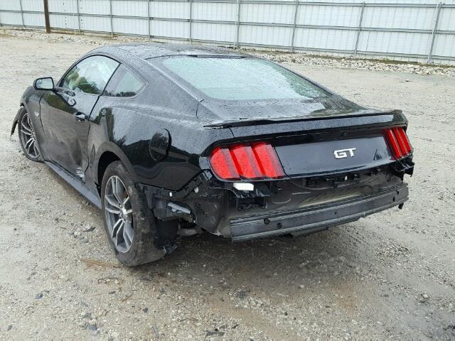 1FA6P8CF2H5343790 - 2017 FORD MUSTANG GT BLACK photo 3