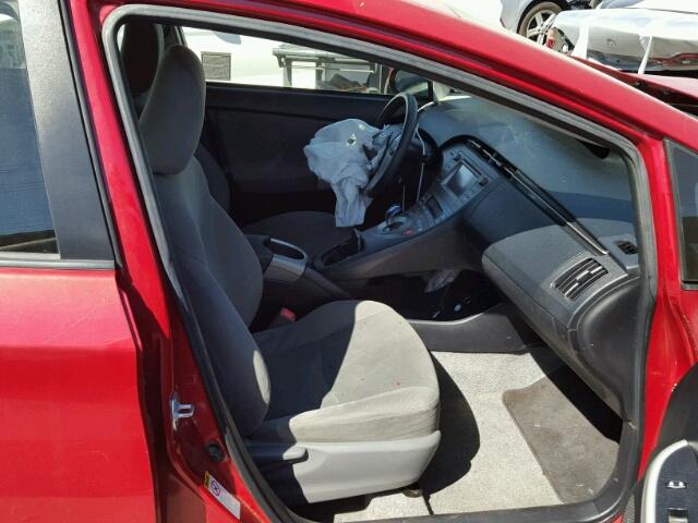 JTDKN3DU7D5640966 - 2013 TOYOTA PRIUS 红色 照片 5