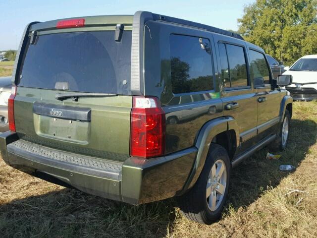 1J8HH48K67C607739 - 2007 JEEP COMMANDER GREEN photo 4