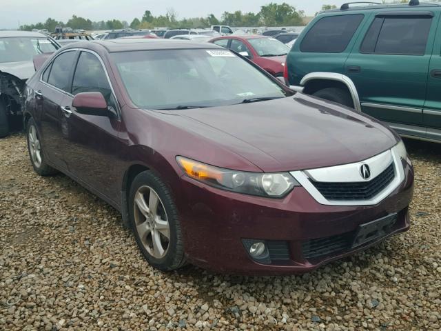 JH4CU2F69AC012736 - 2010 ACURA TSX BURGUNDY photo 1