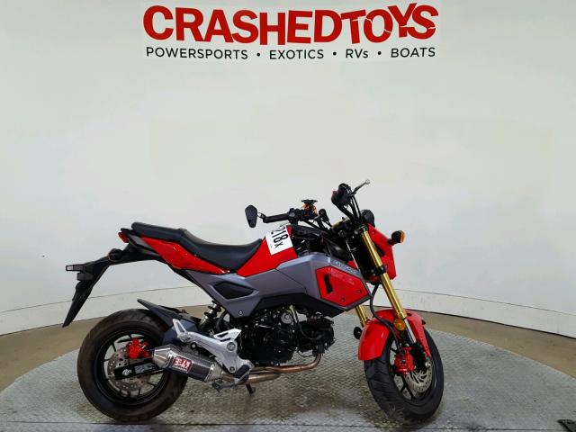 MLHJC611XH5202944 - 2017 HONDA GROM 125 RED photo 1