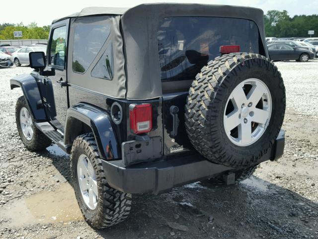 1J4FA54107L200158 - 2007 JEEP WRANGLER S BLACK photo 3
