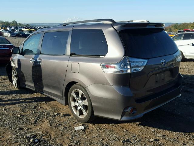 5TDXK3DC0ES493973 - 2014 TOYOTA SIENNA SPO GRAY photo 3