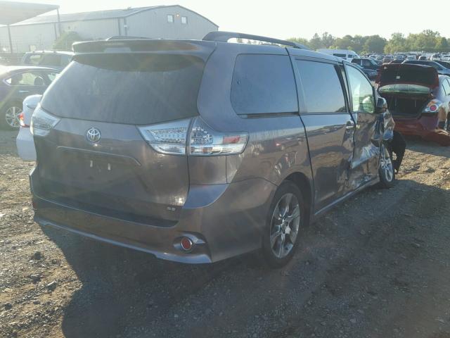 5TDXK3DC0ES493973 - 2014 TOYOTA SIENNA SPO GRAY photo 4