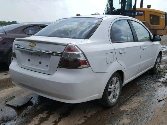 KL1TD5DE9BB115151 - 2011 CHEVROLET AVEO LS WHITE photo 4