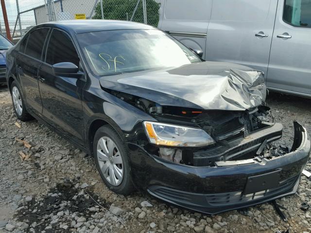 3VW2K7AJ1CM384775 - 2012 VOLKSWAGEN JETTA BASE 黑色 照片 1