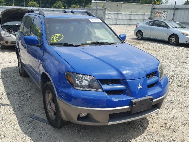 JA4LX41G13U090603 - 2003 MITSUBISHI OUTLANDER BLUE photo 1