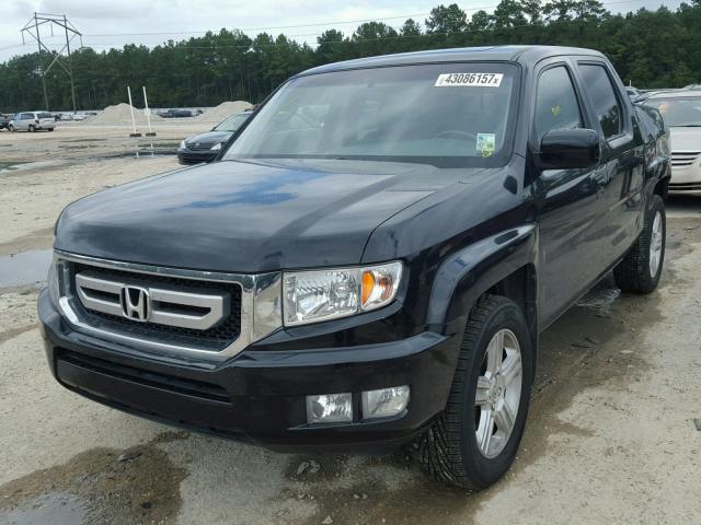 5FPYK1F53BB007459 - 2011 HONDA RIDGELINE BLACK photo 2