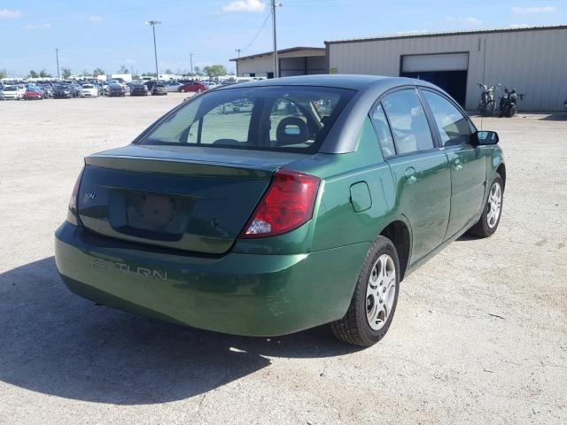 1G8AJ52F93Z150425 - 2003 SATURN ION LEVEL GREEN photo 4