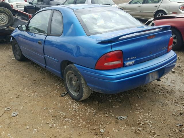 1B3ES42C3WD684866 - 1998 DODGE NEON HIGHL BLUE photo 3